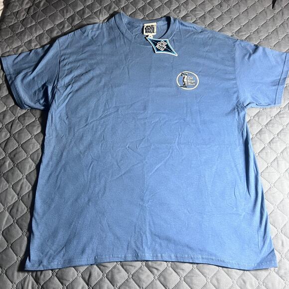 NWT Old Guys Rule T-Shirt XL Blue Golf Graphic Iron Man Short Sleeve 100% Cotton - Picture 1 of 7